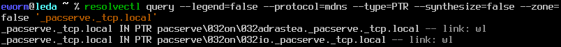 resolvectl query